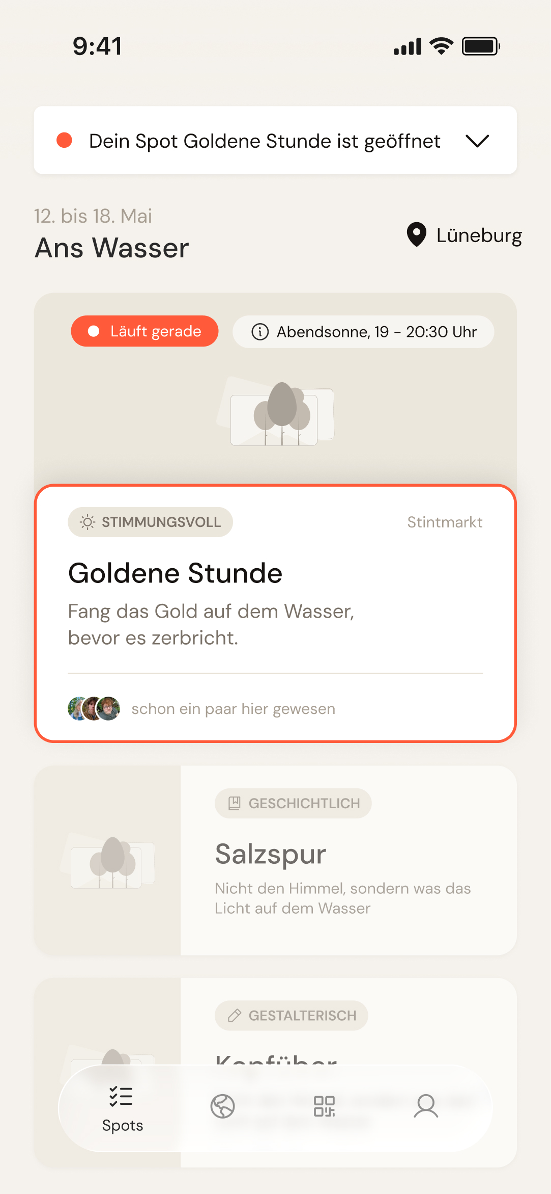 Spot besuchen